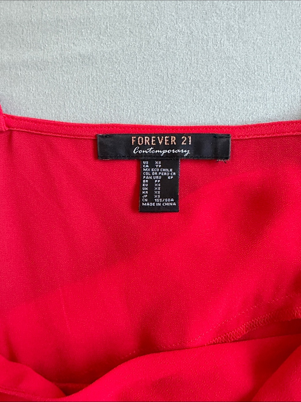 Forever 21 Bright Red Blouse